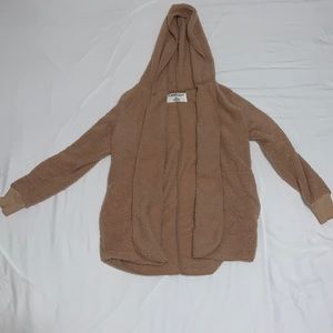 The Sweatshirt Project fluffy brown teddy hoodie
